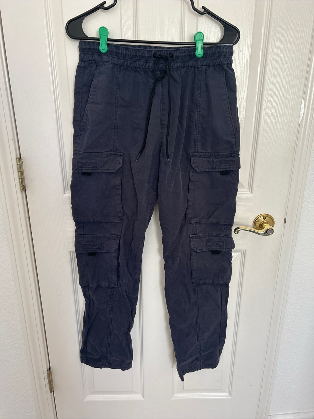 PacSun Navy Blue Loose Cargo Pants - Size Small (Excellent Condition)